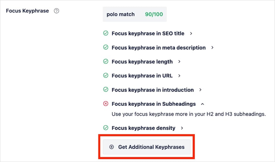 Get additional keyphrases from Semrush in WorddPress.