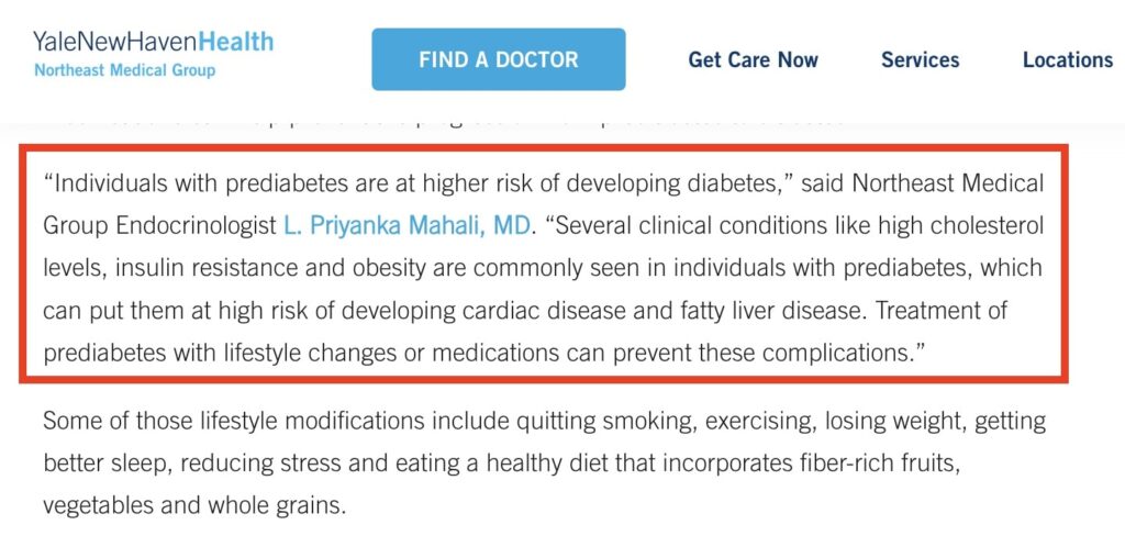 Physician's quote in the Northeast Medical Group's blog post.