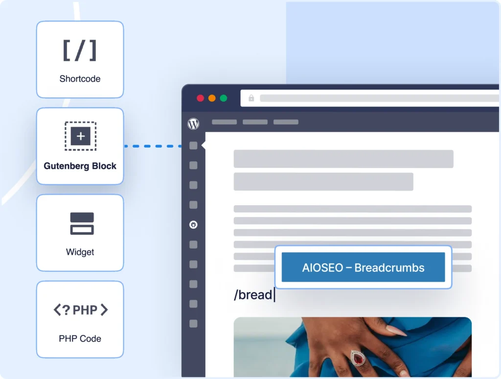 Add breadcrumbs in WordPress without having to code.