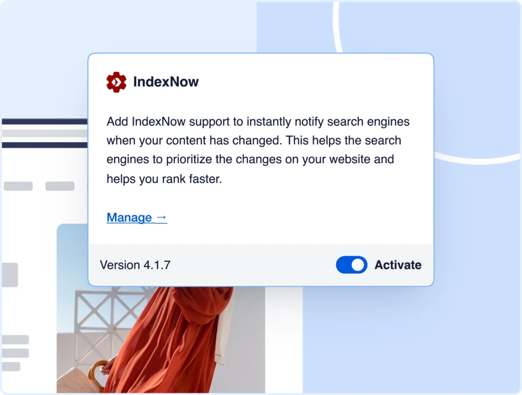AIOSEOは、IndexNowを技術的な作業なしに自動的に設定します。