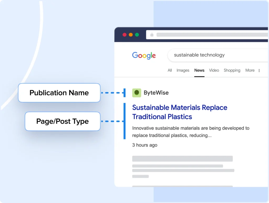 Google Newsに表示されるコンテンツを選択できます。