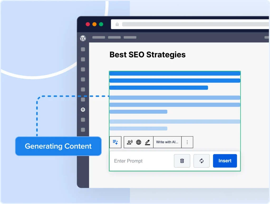 Write entire blog posts in under a minute with AI.
