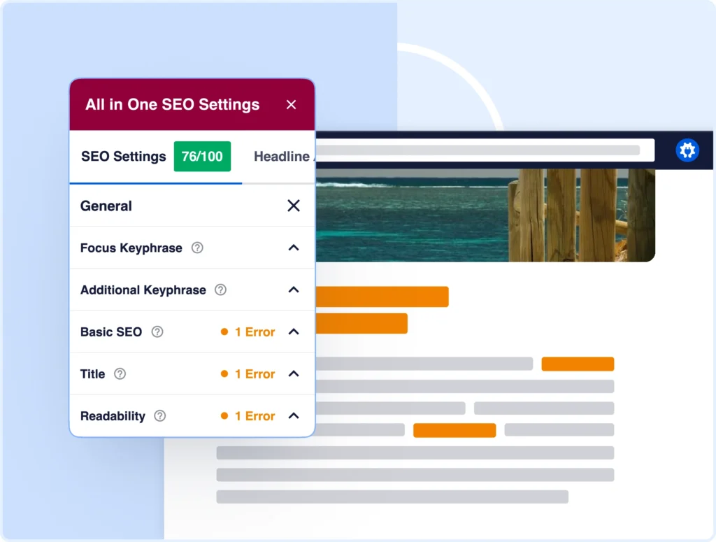Get TruSEO score feedback as you write in Elementor.